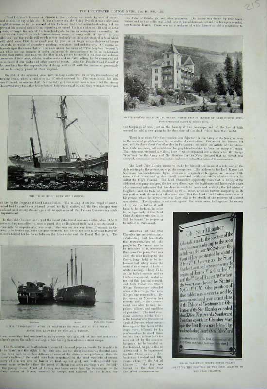 Old Antique Print 1899 Rose Hill Ship Sanatorium Meran Resistance Tablet 19th