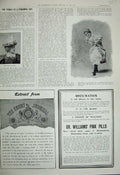 Old Antique Print 1899 Advertisement Pills Rheumatism Daisy James Journal 19th