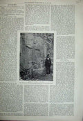Old Antique Print 1899 Sacredotal Figure Yasili Kaya Photograph Warkworth 19th