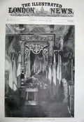 Antique Old Print 1899President Faure Body Elysee Palace Place Republique 19th