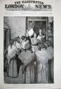 Old Antique Print 1899 Duchess York Fishwives Nice France Flowers Queen 19th
