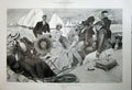 Old Antique Print 1899 Yachting Boat Mediterranean Sea People Hal Hurst 19th