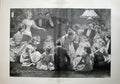 Old Antique Print 1899 Childrens Party Games Hunt The Slipper Davis Art 19th