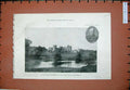 Old Antique Print 1899 View Alnwick Castle Northumberland Earl Percy Duke 19th