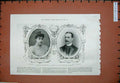 Old Antique Print 1899 Marriage Lady Margaret Primrose Earl Crewe Photo 19th