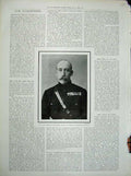 Original Old Antique Print 1900 Prince Christian Victor Schleswig-Holstein Man