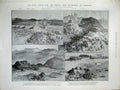 Original Old Antique Print 1900 Africa War Machadodorp Lydenburg Gordons Devons