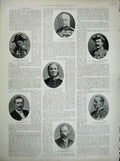 Old Antique Print 1900 War Men Adye Neville Marshall Oliver Hedin Kennedy 20th