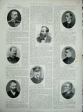 Old Antique Print 1900 Robinson Llyod Fraser Legge War Men Lessel Cummins 20th