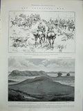 Old Antique Print 1900 Transvaal War Prinsloo Boers Caledon Buller Army 20th