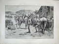 Old Antique Print 1900 Texas Galveston Texas Hurricane Bullers Boer Farm 20th