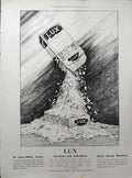 Old Antique Print 1900 Advertisement Lux Soap Flakes Washing Powder Bath 20th