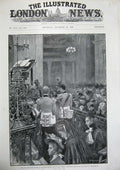 Old Antique Print 1900 Memorial Service St Paul'S Cathedral Church Army 20th