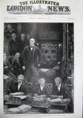 Old Antique Print 1900 Parliament Mr Gully Speaker House Commons Men Art 20th