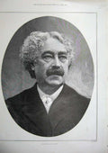 Original Old Antique Print 1900 Portrait John Sims Reeves Man Fine Art 20th