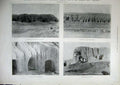 Original Old Antique Print 1900 Kimberley Cave Diamond Mine Tailings War Bomb