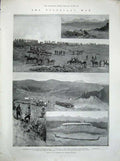 Old Antique Print 1900 Transvaal War General Prinsloo Nooitgedacht Army 20th