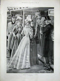 Original Old Antique Print 1900 Colonial Troops Canterbury Cathedral War Train