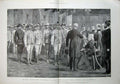 Original Old Antique Print 1900 Queen Colonial Siers Windsor Castle War Army
