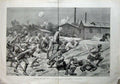 Old Antique Print 1900 War Guards Battle Suburbs Johannesburg Commando 20th