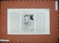 Original Old Antique Print 1900 Portrait Artist China Mr John Schonberg Man
