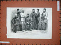 Old Antique Print 1900 Police Guard British Legation Peking Army Men War 20th