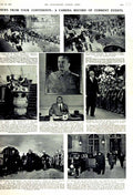 Original Old Vintage Print 1951 Funeral Chifley Gromyko Malik Theodore Korner