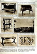 Original Old Vintage Print 1951 Harewood Furniture Auction Wine-Coolers Table