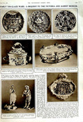Old Vintage Print 1951 Victoria Albert Museum Italian Dish Plaque Figures 20th