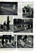 Old Vintage Print 1951 Bannister Athletics Queen Elizabeth Mary Cricket 20th