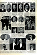 Original Old Vintage Print 1951 British People Shawcross HarWilson Hancock 20th