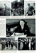 Old Vintage Print 1951 Chancellor Gaitskell Duchess Kent Elizabeth Malta 20th