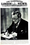 Old Vintage Print 1951 British Foreign Minister Herbert Morrison Commons 20th