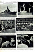 Old Vintage Print 1951 Swedish Training Ship Sport Rugby Skating Altwegg 20th
