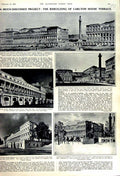 Original Old Vintage Print 1951 Carlton House Terrace Building Architecture