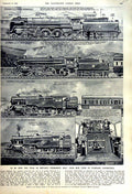 Old Vintage Print 1951 British Standard Locomotives Train Permanent Way 20th