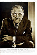 Old Vintage Print 1951 Portrait Somerset Maugham Author Novelist Circle 20th