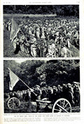 Original Old Vintage Print 1951 Ho Chi Siers Viet Minh Tongking Korea War Army