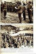 Original Old Vintage Print 1951 War Korea Frank Milburn British Siers Christmas