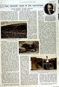 Original Old Vintage Print 1951 General Macarthur Eisenhower War Cultivation