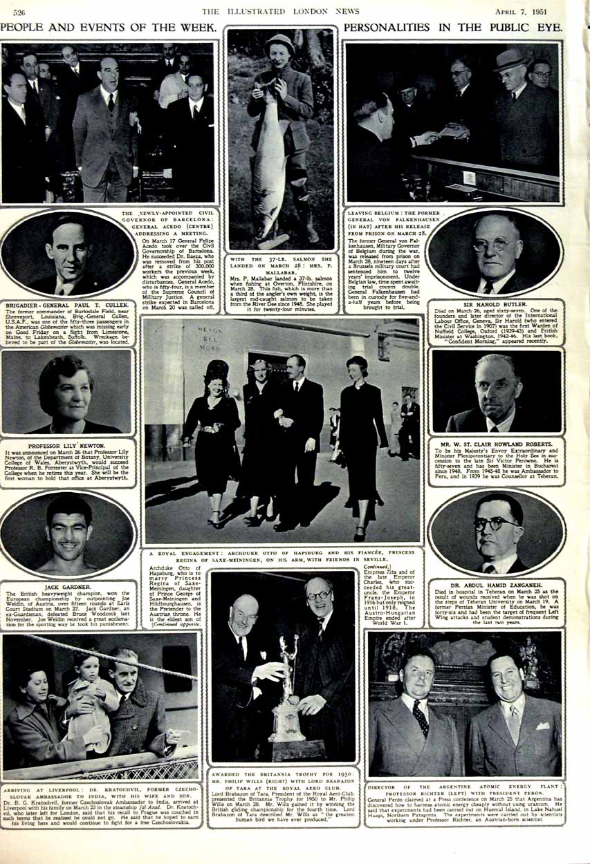 Old Vintage Print 1951 French President Auriol Washington Mallabar Men 20th