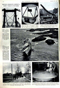 Original Old Vintage Print 1951 Eisenhower America Schuman Salazar Ship Tapil