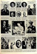 Antique Old Print 1951 Princess Elizabeth Glasgow Festival Blamey Koerner 20th