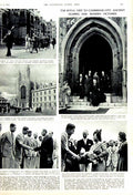Original Old Vintage Print 1951 Gloucestershire Siers Korea War Cambridge Boat