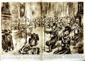 Antique Old Print 1951 St. Peters Cathedral Swiis Guards Pope Julius Rome 20th