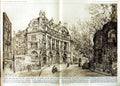 Old Vintage Print 1951 Ingram House Strand London News Journalism Horses 20th