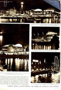 Old Vintage Print 1951 London Festival River Thames London Westminster 20th