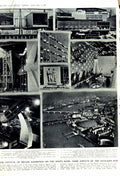 Old Vintage Print 1951 South Bank Exhibition Pavilions London Festival 20th