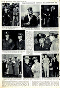 Old Vintage Print 1951 General Macarthur Truman Prince Wales Ridway War 20th