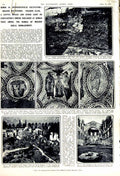 Original Old Vintage Print 1951 Archaeology Irmina Trier Mosaic Guards Windsor